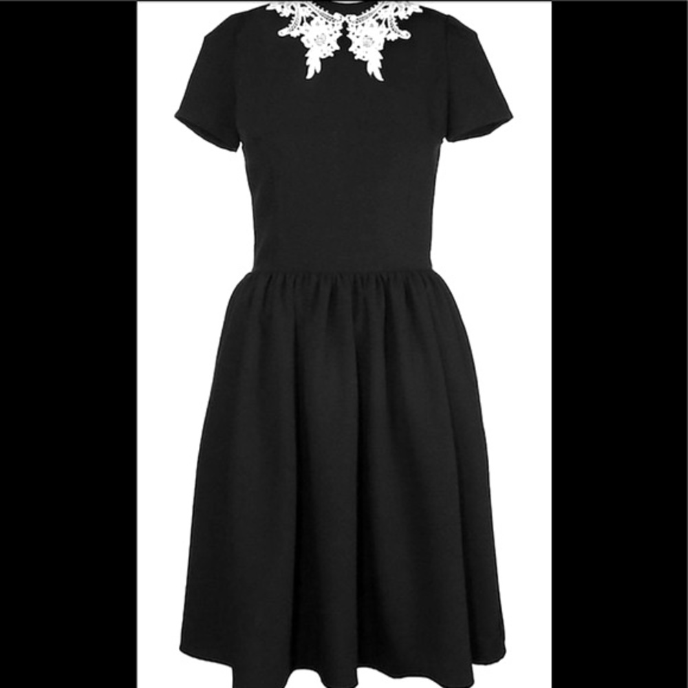 Deandri Roselle Dress Lace Collar XXS Goth EGirl